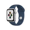 Refurbished Apple Watch Series SE | 40mm | Aluminum Case Silver | Blue Sport Band | GPS | WiFi