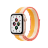 Refurbished Apple Watch Series SE | 44mm | Aluminum Case Gold | Maize/White Sport Loop | GPS | WiFi + 4G