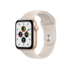 Refurbished Apple Watch Series SE | 44mm | Aluminium Case Gold | Starlight White Sport Band | GPS | WiFi