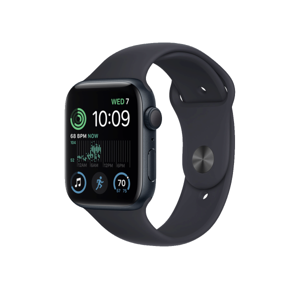 Refurbished Apple Watch Series SE | 44mm | Aluminium Case Midnight Blue | Midnight Blue Sport band | GPS | WiFi