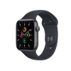 Refurbished Apple Watch Series SE | 44mm | Aluminum Case Space Gray | Midnight Blue Sport Band | GPS | WiFi + 4G