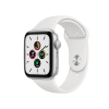 Refurbished Apple Watch Series SE | 44mm | Aluminium Case Silver | White Sport Band | GPS | WiFi