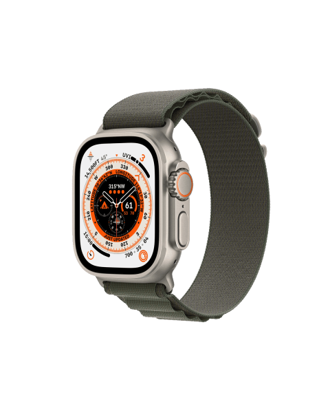 Apple Watch Ultra | 49mm | Titanium Case | Green Alpine strap | GPS | Wi-Fi + 4G