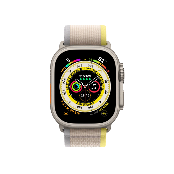 Refurbished Apple Watch Ultra | 49mm | Titanium Silver | Beige Trail Band | GPS | WiFi + 4G