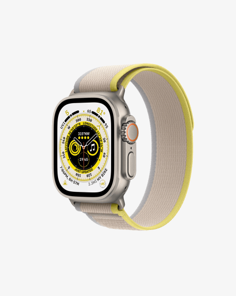 Refurbished Apple Watch Ultra | 49mm | Titanium Silver | Beige Trail Band | GPS | WiFi + 4G