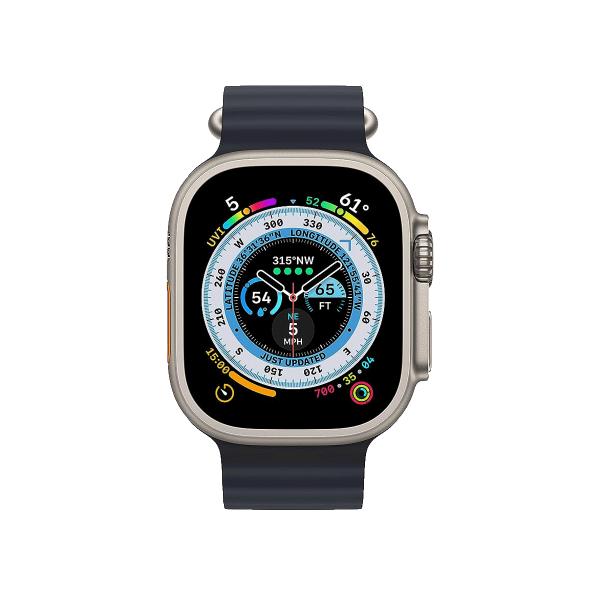 Refurbished Apple Watch Ultra | 49mm | Titanium Case | Midnight Ocean Band | GPS | WiFi + 4G