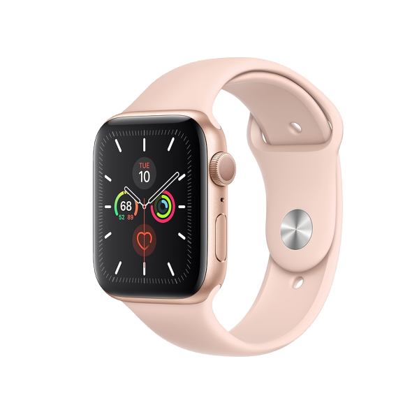 Refurbished Apple Watch Series 5 | 40mm | Aluminum Case Gold | Pink Sport Band | GPS | WiFi