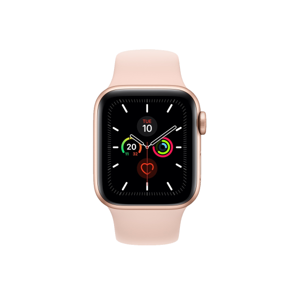 Refurbished Apple Watch Series 5 | 40mm | Aluminum Case Gold | Pink Sport Band | GPS | WiFi