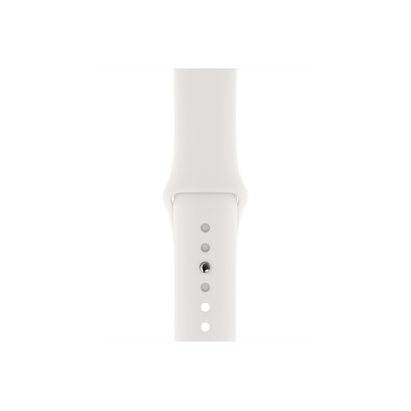 Refurbished Apple Watch Series 5 | 40mm | Aluminum Case Silver | White Sport Band | GPS | WiFi + 4G