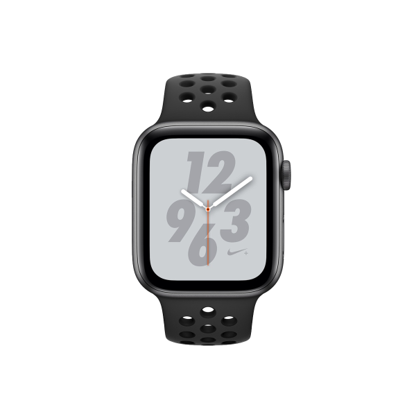 Refurbished Apple Watch Series 4 | 44mm | Aluminum Case Space Gray | Black Sport Band | Nike+ | GPS | WiFi