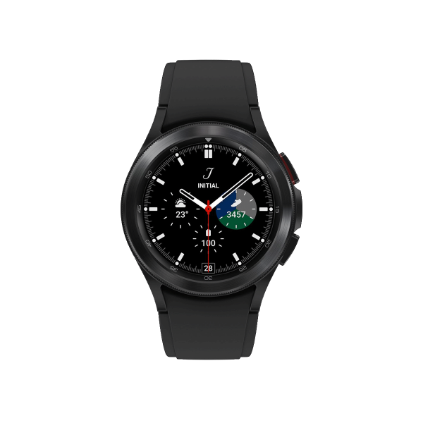 Refurbished Galaxy Watch4 Classic | 42mm | Stainless Steel Case Black | Black Sport Band | GPS | WiFi + 4G