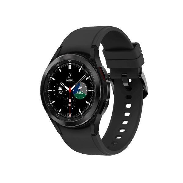 Refurbished Galaxy Watch4 Classic | 42mm | Stainless Steel Case Black | Black Sport Band | GPS | WiFi + 4G