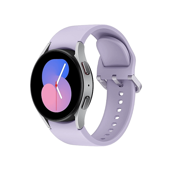 Refurbished Galaxy Watch5 | 40mm | Aluminium Case Silver | Purple Sport Band | GPS | WiFi