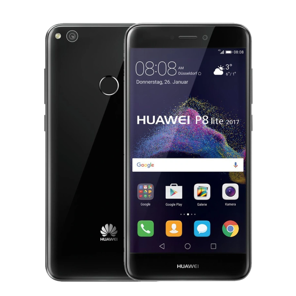 Refurbished Huawei P8 Lite | 16GB | Black | 2017