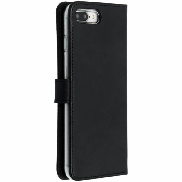 Genuine Leather Book Type iPhone 8 Plus / 7 Plus - Black