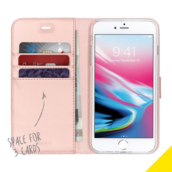 Wallet Softcase Booktype iPhone 8 Plus / 7 Plus - Rosé Goud / Rosé Gold