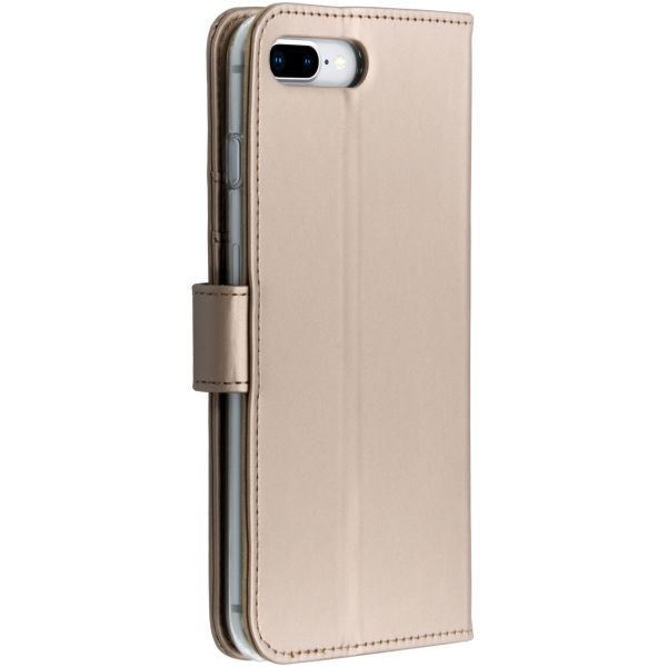 Wallet Softcase Booktype iPhone 8 Plus / 7 Plus - Goud / Gold
