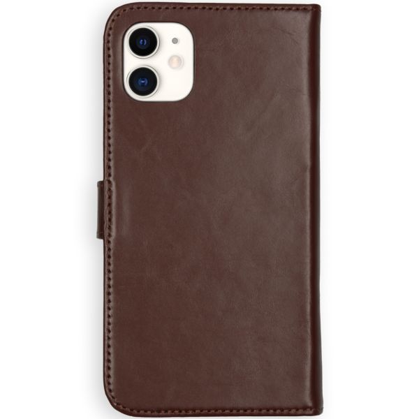 Selencia Echt Lederen Bookcase iPhone 11 - Bruin / Braun  / Brown