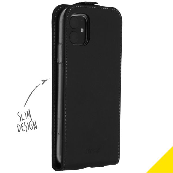 Accezz Flipcase iPhone 11 - Zwart / Schwarz / Black