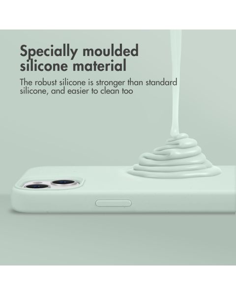 Accezz Liquid Silicone Backcover iPhone 11 - Sky Blue
