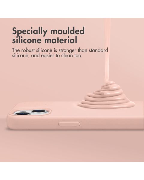 Accezz Liquid Silicone Backcover iPhone 11 - Roze / Rosa / Pink