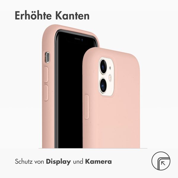 Accezz Liquid Silicone Backcover iPhone 11 - Roze / Rosa / Pink