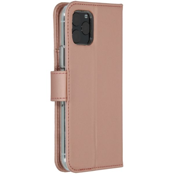 Accezz Wallet Softcase Bookcase iPhone 11 Pro - Rosé Goud / Roségold