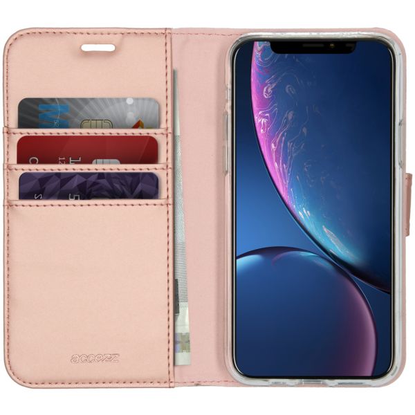 Accezz Wallet Softcase Bookcase iPhone 11 Pro - Rosé Goud / Roségold