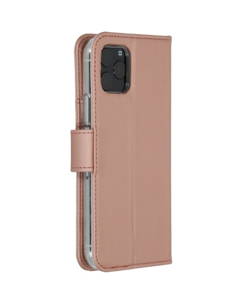 Accezz Wallet Softcase Bookcase iPhone 11 Pro - Rosé Goud / Roségold