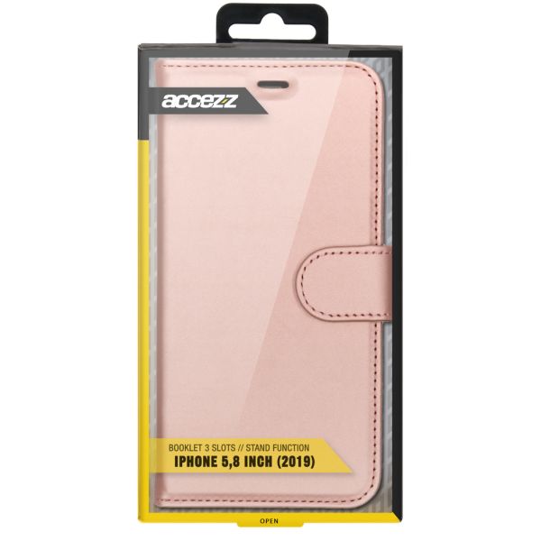 Accezz Wallet Softcase Bookcase iPhone 11 Pro - Rosé Goud / Roségold
