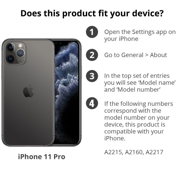 Accezz Liquid Silicone Backcover iPhone 11 Pro - Zwart / Schwarz / Black