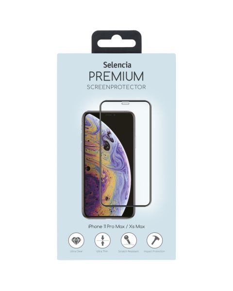 Glass Premium Screen Protector iPhone 11 Pro Max / Xs Max - Black