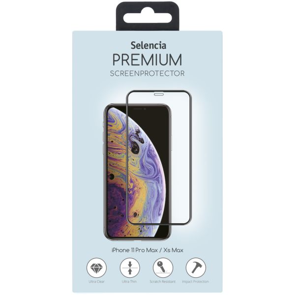 Glass Premium Screen Protector iPhone 11 Pro Max / Xs Max - Black