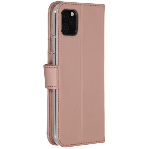 Accezz Wallet Softcase Bookcase iPhone 11 Pro Max - Rosé Goud / Roségold