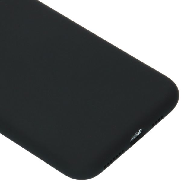 Liquid Silicone Backcover iPhone 11 Pro Max - Black