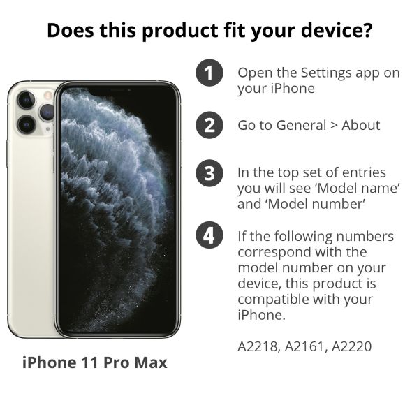Liquid Silicone Backcover iPhone 11 Pro Max - Black