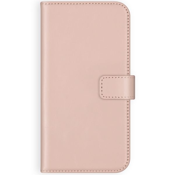 Selencia Echt Lederen Bookcase iPhone 12 (Pro) - Roze / Rosa / Pink