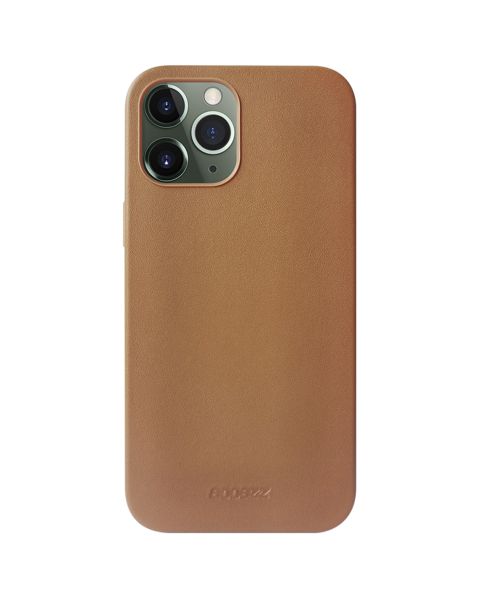 Accezz Leather Backcover met MagSafe iPhone 12 Pro Max - Bruin / Braun  / Brown