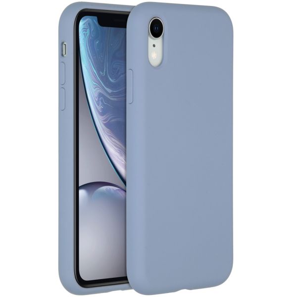 Accezz Liquid Silicone Backcover iPhone Xr - Lavender Gray