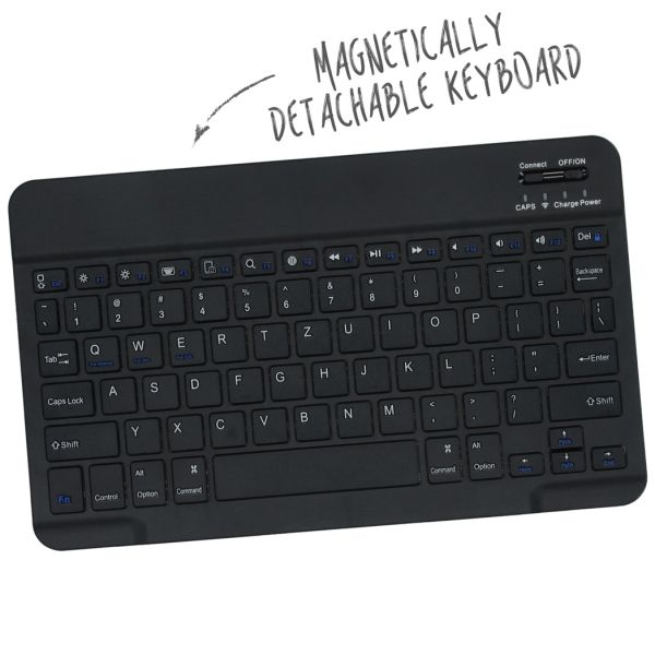 Accezz QWERTZ Bluetooth Keyboard Bookcase iPad 10.2 (2019 / 2020 / 2021)