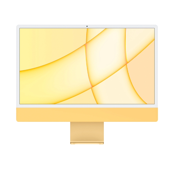 Refurbished iMac 24-inch | Apple M1 8-core | 256 GB  SSD | 8  GB RAM | 4 Ports | 8-core GPU | Yellow (2021)