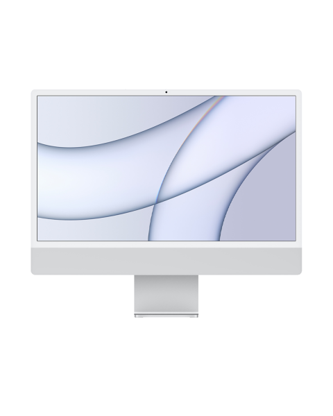 Refurbished iMac 24-inch | Apple M1 8-Core | 256 GB SSD | 16 GB RAM | 4 Ports | 8-Core GPU | Silver (Retina, 2021)