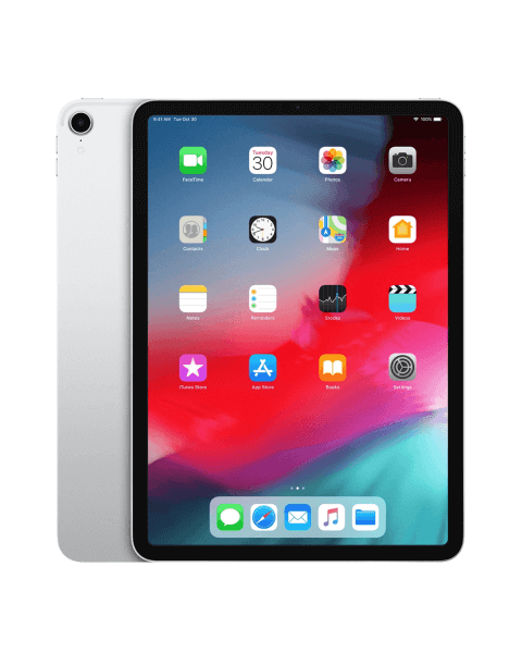 Refurbished iPad Pro 11-inch 256GB WiFi + 4G Silver (2018) | Excluding cable and charger