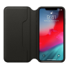 iPhone XS Leather Folio - Black