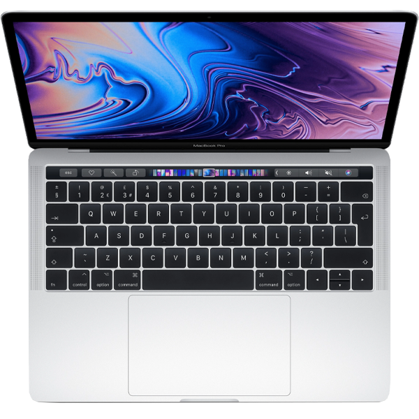 MacBook Pro 13-inch | Touch Bar | Core i7 2.8GHz | 512GB SSD | 16GB RAM | Silver (2019) | Qwerty/Azerty/Qwertz