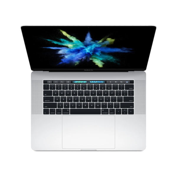 MacBook Pro 15 inch | Touch bar | Core i7 2.8 GHz | 512 GB SSD | 16GB RAM | Silver (2017) | Qwerty / Azerty / Qwertz