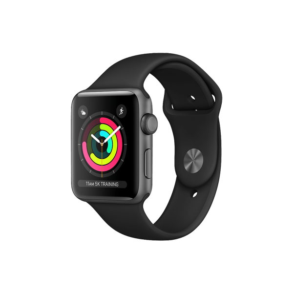 Refurbished Apple Watch Series 1 | 38mm | Aluminium Case Space Gray | Black Sport Band | WiFi