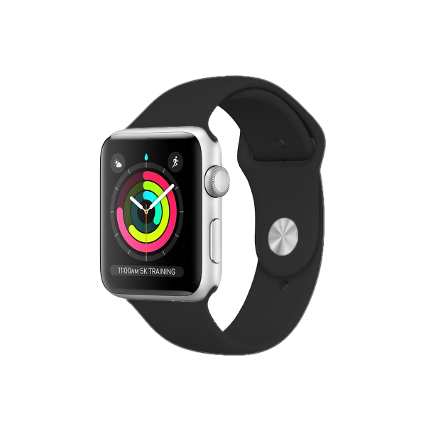 Refurbished Apple Watch Series 1 | 42mm | Aluminium Case Silver | Black Sport Band | WiFi