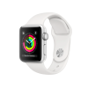 Refurbished Apple Watch Series 3 | 38mm | Aluminum Case Silver | White Sport Band | GPS | WiFi + 4G
