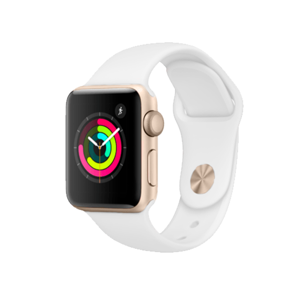 Refurbished Apple Watch Series 4 | 40mm | Aluminum Case Gold | White Sport Band | GPS | WiFi + 4G